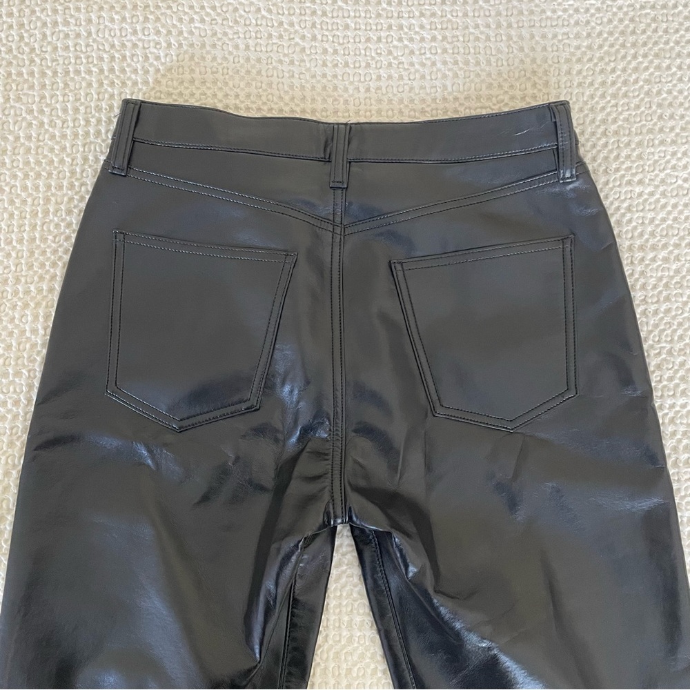 Agolde Leather Relaxed Boot Pant - Picture 5 of 7